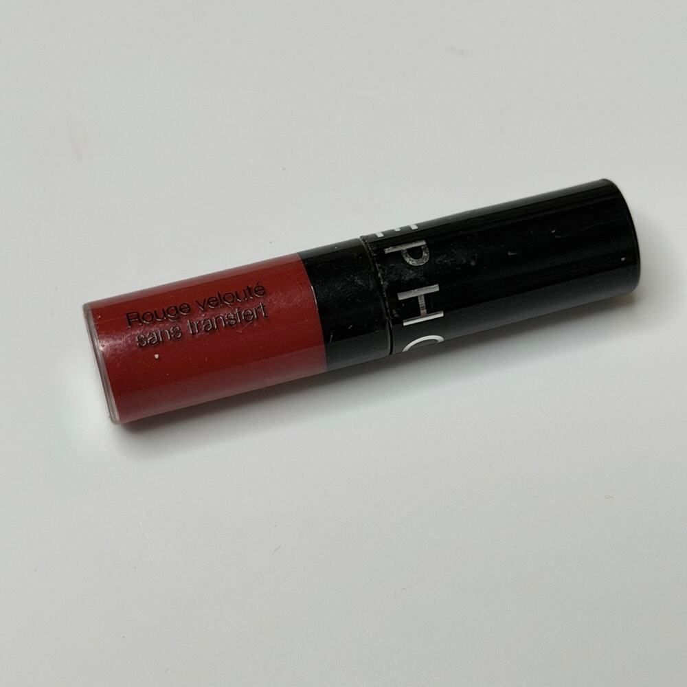 Sephora Cream Lip Stain Liquid Lipstick Velvet 01 Always Red Travel .04 oz New